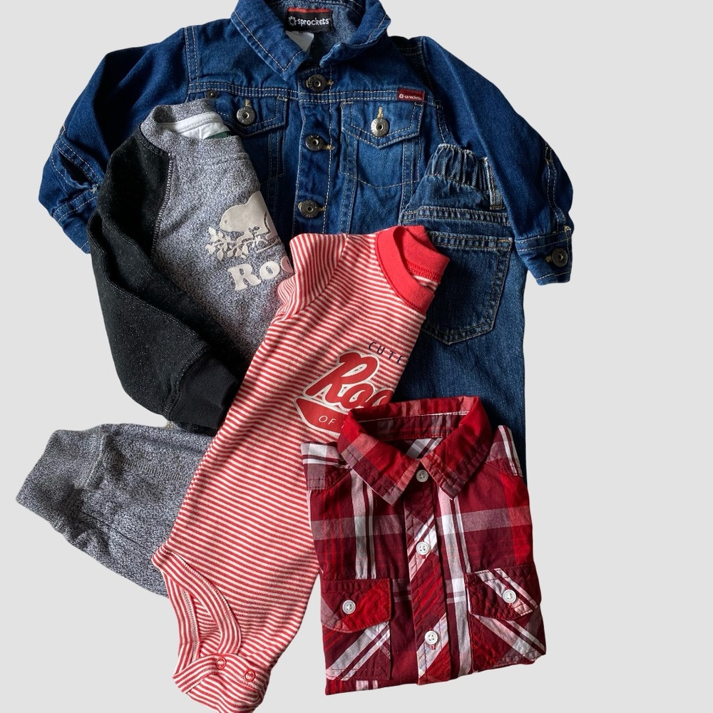 Boys Sz-18-24 months- 5 piece Bundle- Old Navy, Carters, Roots, Joe , Sprockets
